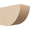 Ekena Millwork 6in. W x 8in. H x 12in. L Durham Woodgrain TimberThane Rafter Tail, Primed Tan RFTUR06X08X12DURRCPR - alternate 1